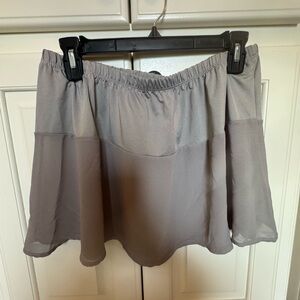 Demdaco Elegant Gray leggings skirt